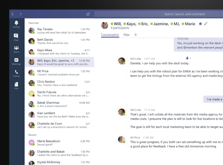 Microsoft Teams Chat Screen Shot | Modern Collaboration With Microsoft Teams Microsoft Teams Chat Screen Shot | Modern Collaboration With Microsoft Teams