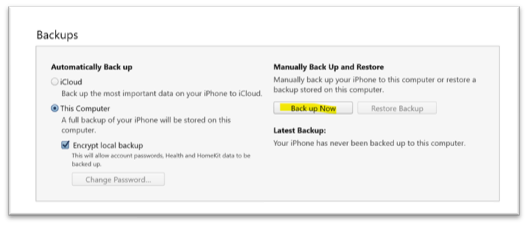 , How to back up your iPhone to your PC