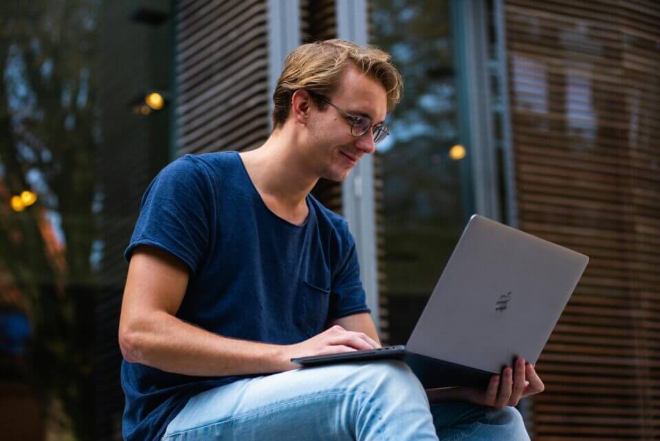 IT Support Melbourne Person working on PC