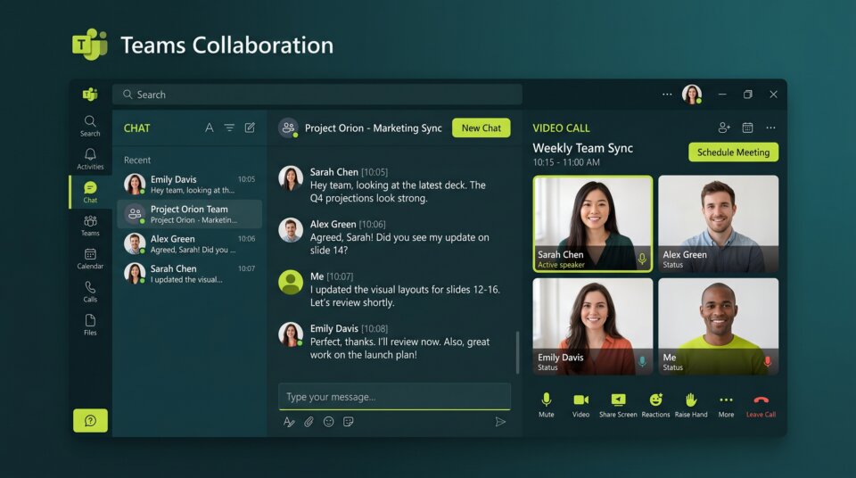 Microsoft Teams collaboration features concept in 2026